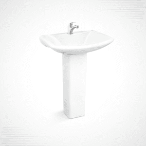 Dell Plus Basin Pedestal β Contemporary Ceramic Basin and Pedestal Setβ