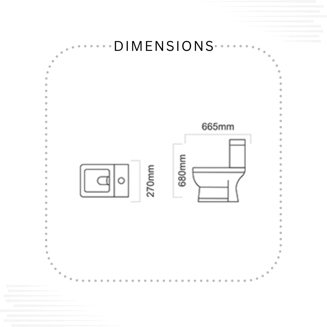 Dimond Commode – Elegant Ceramic Toilet by Dell Sanitary Ware - Image 2