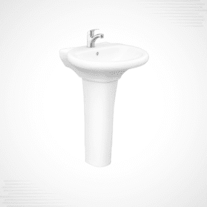 Galaxy Basin Pedestal – Contemporary Ceramic Basin and Pedestal Set