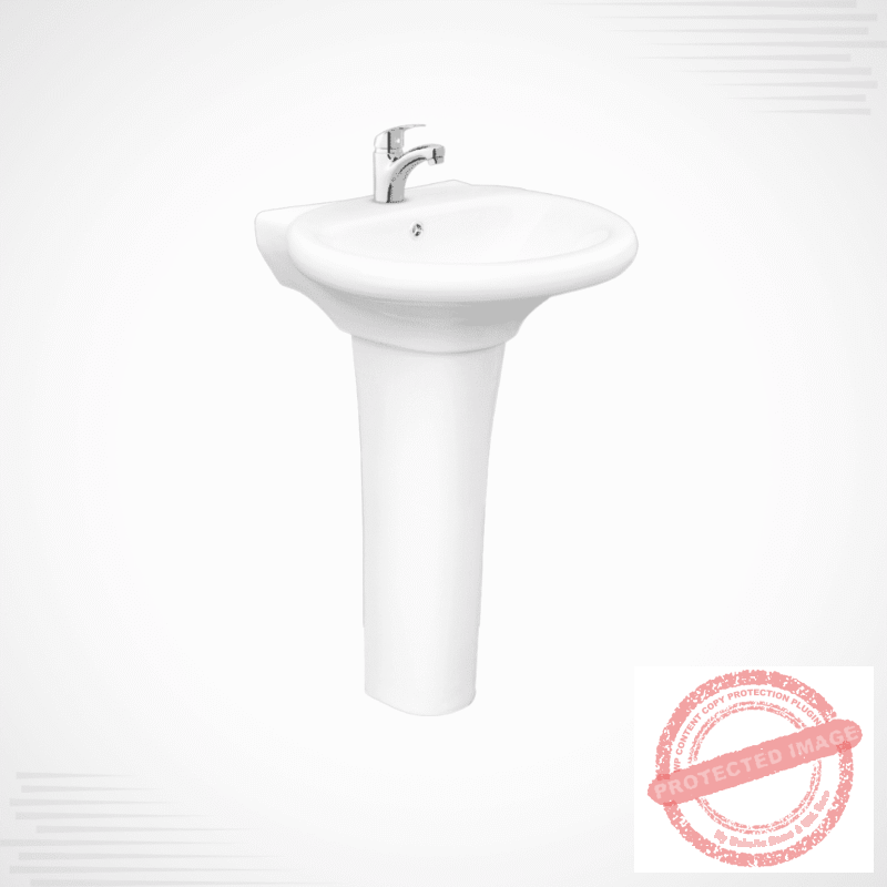 Galaxy Basin Pedestal – Contemporary Ceramic Basin and Pedestal Set