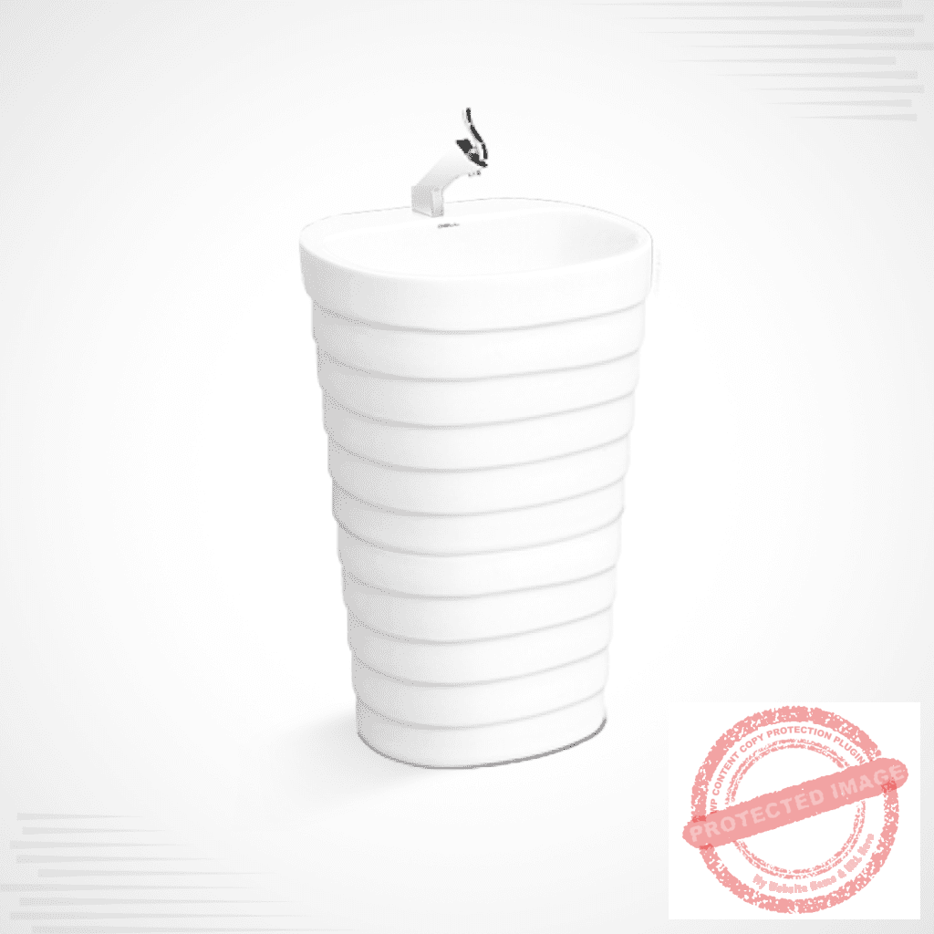 Dell One Piece Basin 3 – Elegant Ceramic Wash Basin for Modern Bathrooms​