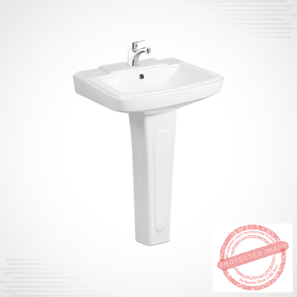 Dell Super Basin Pedestal – Premium Ceramic Basin and Pedestal Set for Modern Bathrooms​