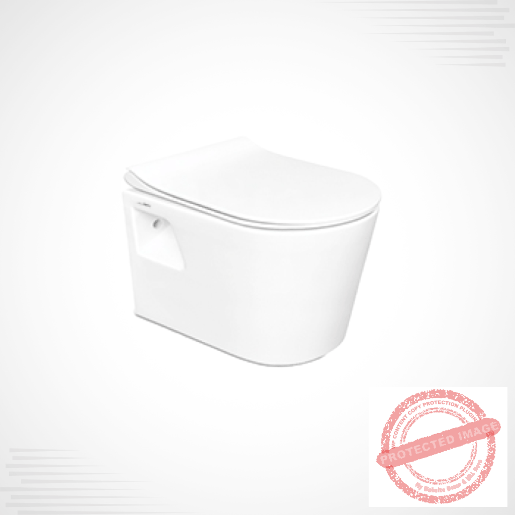 WH 02 Wall-Hung Commode – Modern Ceramic Toilet by Dell Sanitary Ware​