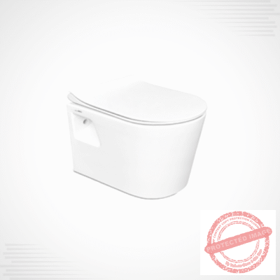 WH 02 Wall-Hung Commode – Modern Ceramic Toilet by Dell Sanitary Ware​