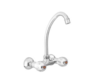 Wall Mounted Sink mixer with HU type Large Neck