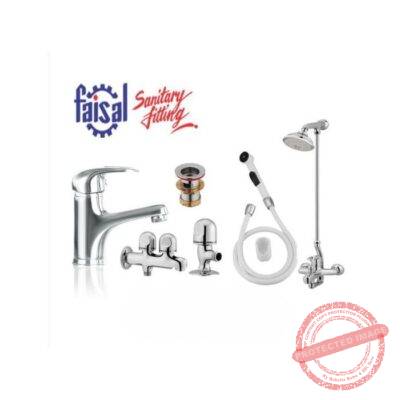 Complete Indus Series Single Lever Bath Set – Stylish Bathroom Fixtures by Faisal Sanitary Fittings