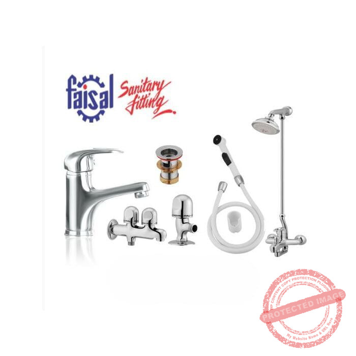 Complete Indus Series Single Lever Bath Set – Stylish Bathroom Fixtures by Faisal Sanitary Fittings