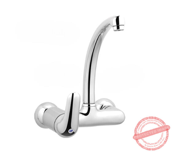 Ravi Single Lever Kitchen Sink Mixer – Model 1600 | Wall-Mounted Brass Faucet by Faisal Sanitary Fittings