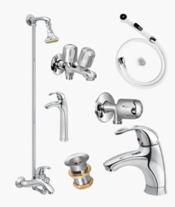 Complete ALBA SET Bathroom Sanitary Fittings