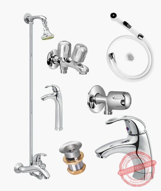 Complete ALBA SET Bathroom Sanitary Fittings