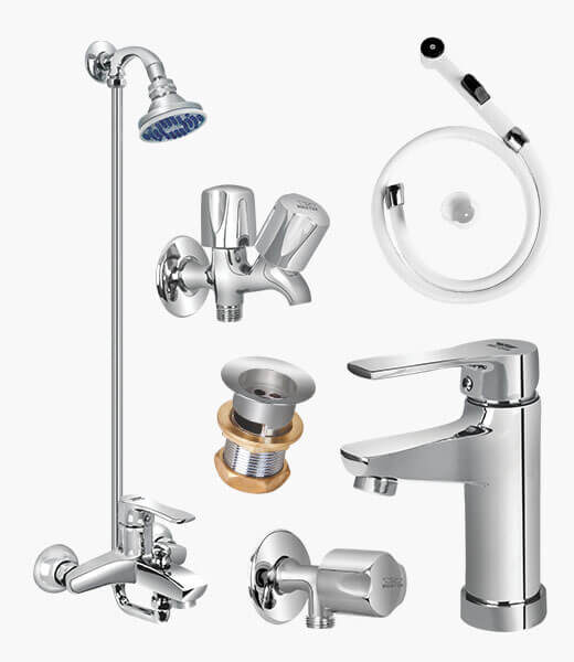Complete ARCO SET Bathroom Sanitary Fittings