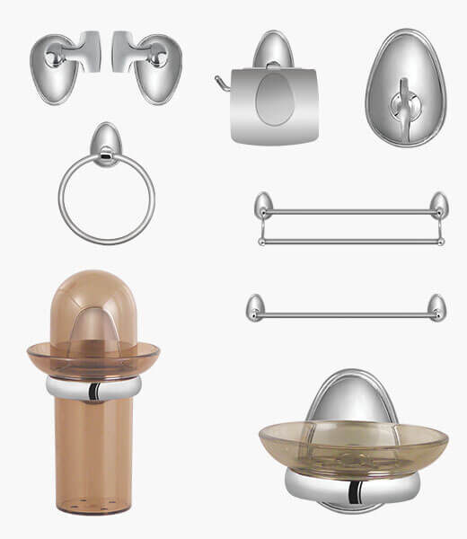 ASTER Complete Bathroom Accessory Set