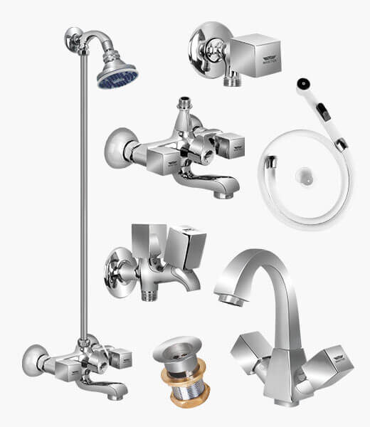 Complete ASTON SET Bathroom Sanitary Fittings