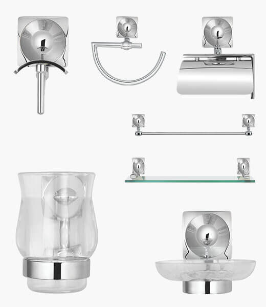 BRONCO Complete Bathroom Accessory