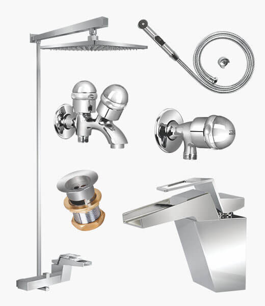Complete CASPIAN SET Bathroom Sanitary Fittings