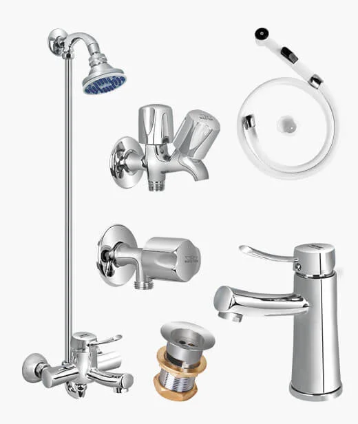 Complete Crest Set Bathroom Sanitary Fittings Set