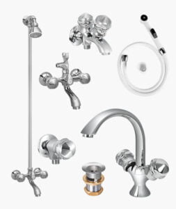 Complete ECO SET Bathroom Sanitary Fittings