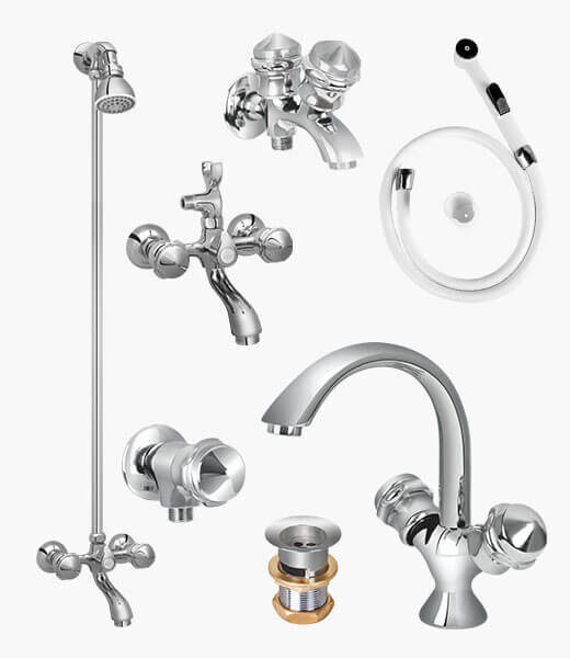 Complete ECO SET Bathroom Sanitary Fittings