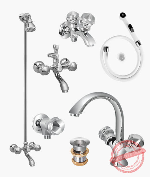 Complete ECO SET Bathroom Sanitary Fittings