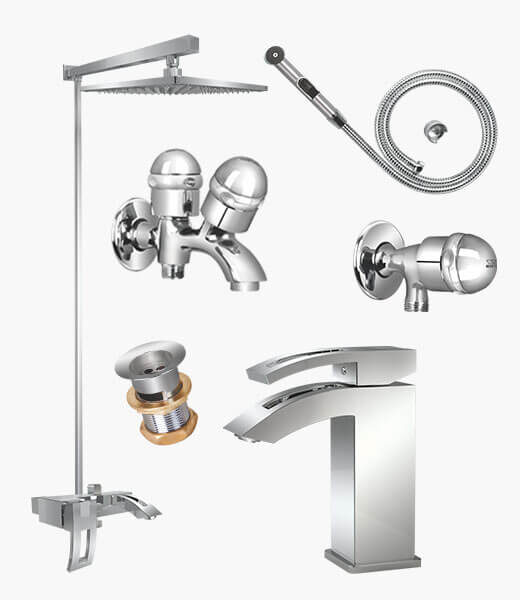 Complete EMERALD SET Bathroom Sanitary Fittings