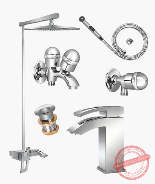 Complete EMERALD SET Bathroom Sanitary Fittings
