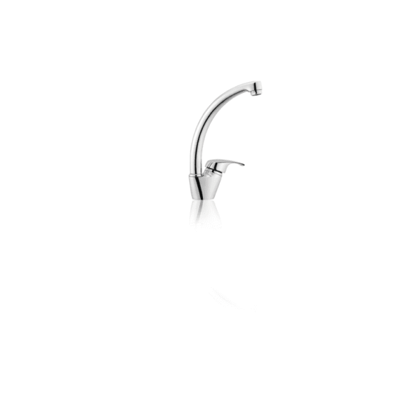 Gemini Bowl Sink Mixer - Wall Mounted, Single Lever Control