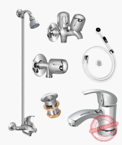 Complete LEVER PLUS SET Bathroom Sanitary Fittings