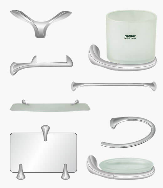 MAJESTIC Complete Bathroom Accessory Set