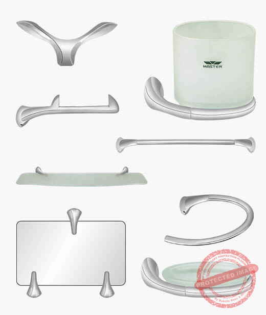 MAJESTIC Complete Bathroom Accessory Set