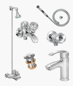Complete PELICAN SET Bathroom Sanitary Fittings