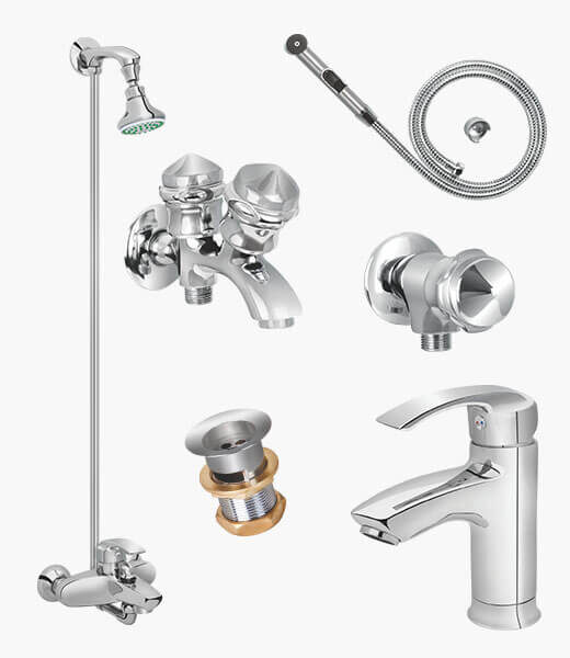 Complete PELICAN SET Bathroom Sanitary Fittings
