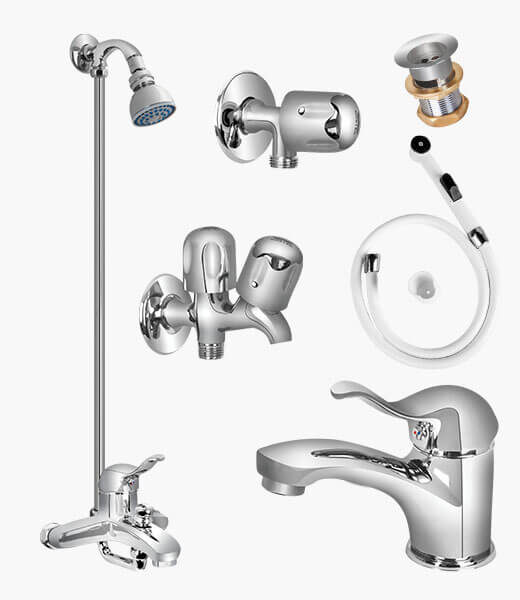 Complete Solo SET Bathroom Sanitary Fittings