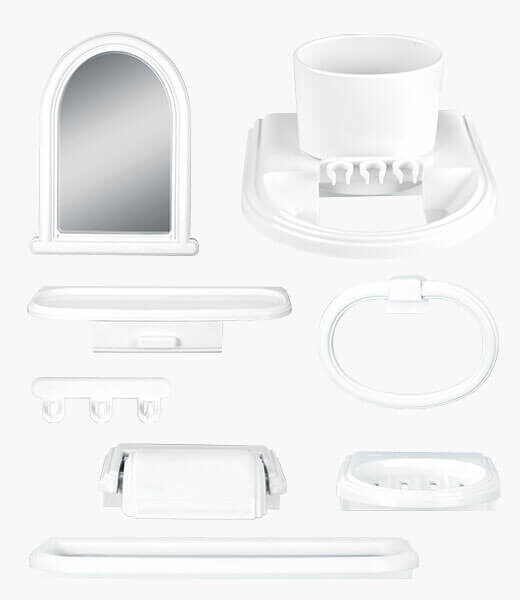 SPECTRUM Complete Bathroom Accessory Set