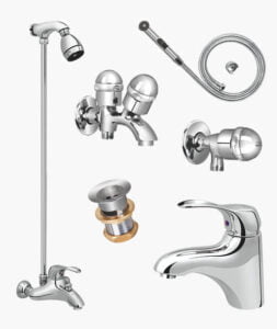 Complete TEMPO SET Bathroom Sanitary Fittings