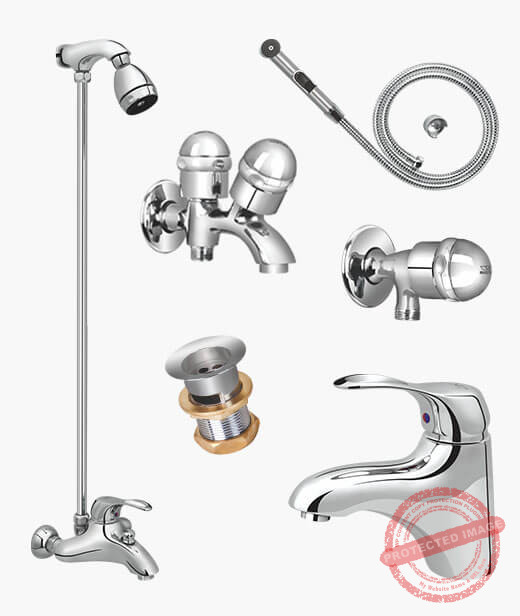 Complete TEMPO SET Bathroom Sanitary Fittings