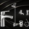 Complete Single Lever Drizal Bathroom Shower Set