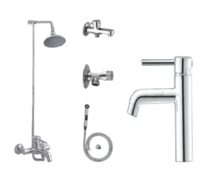 Complete MERLIN SET Bathroom Sanitary Fittings