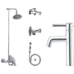 Complete MERLIN SET Bathroom Sanitary Fittings