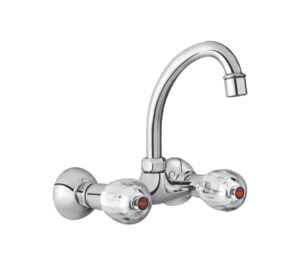 Wall Mounted Sink Mixer With HU Type Medium Neck