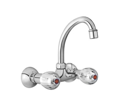 Wall Mounted Sink Mixer With HU Type Medium Neck