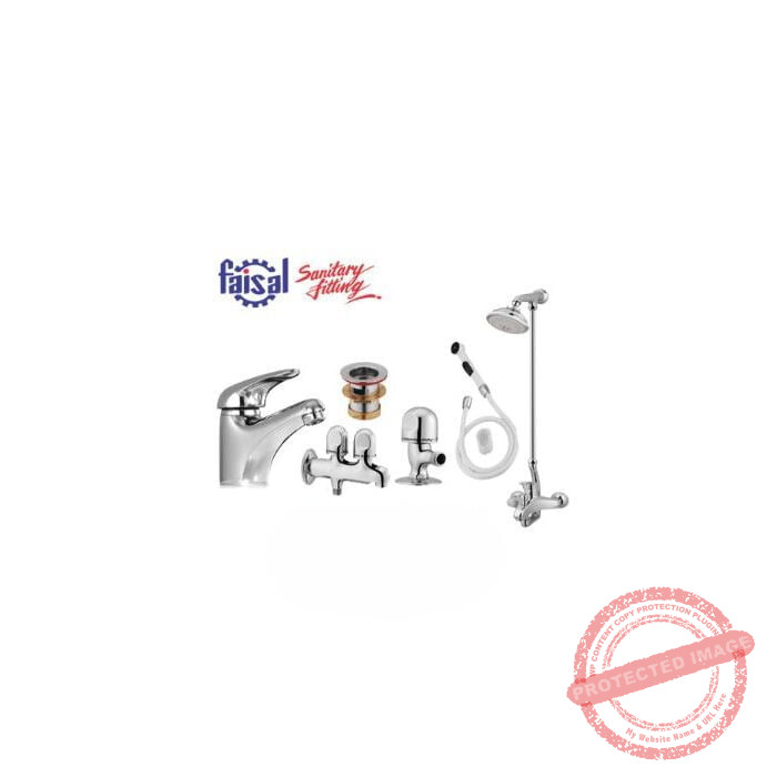 Complete Aqua Series Single Lever Bath Set – High-Quality Bathroom Solutions by Faisal Sanitary Fittings