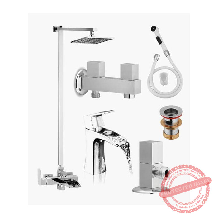 Complete Waterfall Series Single Lever Bath Set – Premium Quality Bathroom Fixture