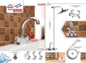 Complete Avari 4 Nob Set Sanitary Set Code 3111