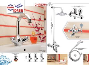Complete Chrisma 4 Nob Set Sanitary Set Code 611