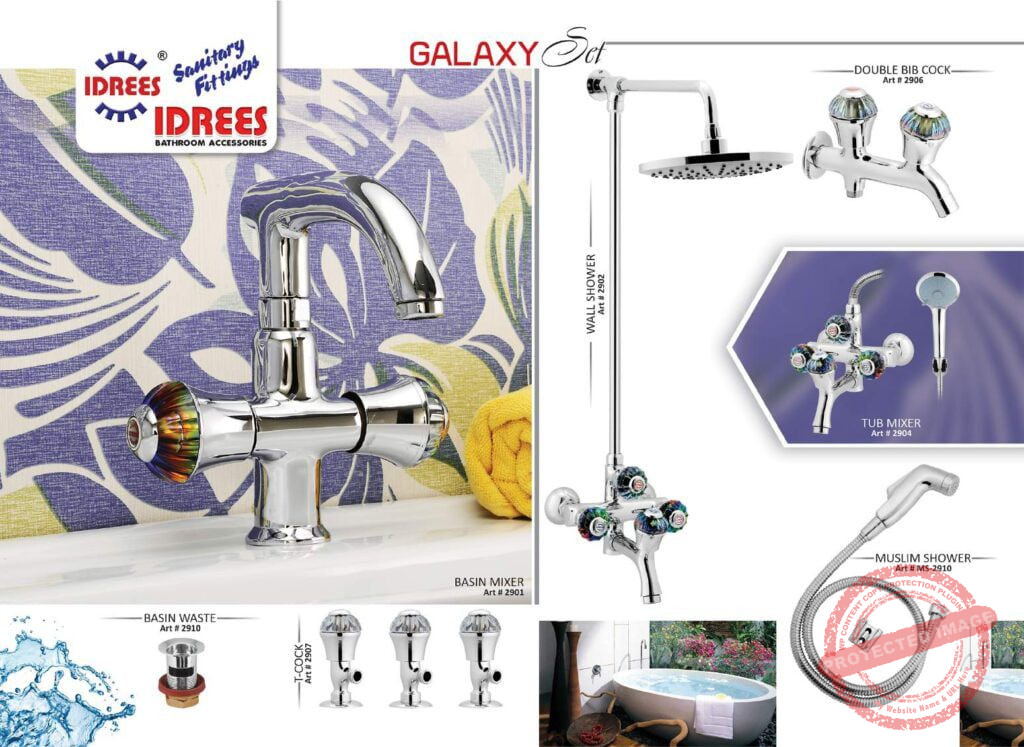 Complete Galaxy 4 Nob Set Sanitary Set Code 2911