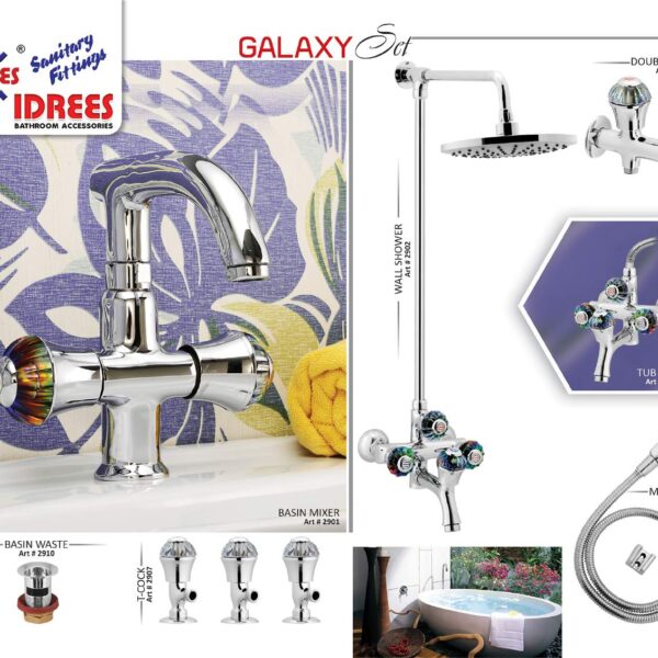 Complete Galaxy 4 Nob Set Sanitary Set Code 2911