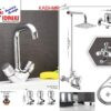 Complete Kashmir 4 Nob Set Sanitary Set Code 1311