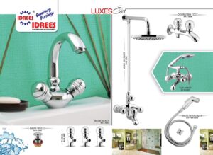 Complete Luxes 4 Nob Set Sanitary Set Code 1011