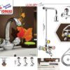 Complete Luxury 4 Nob Set Sanitary Set Code 1811