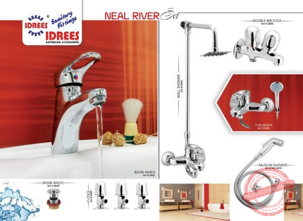 Complete Neal River Single Lever Sanitary Set Code 2611